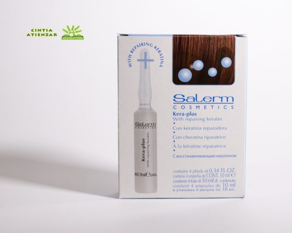 Kera-Plus Ampollas 4x10 ml Salerm Cosmetics