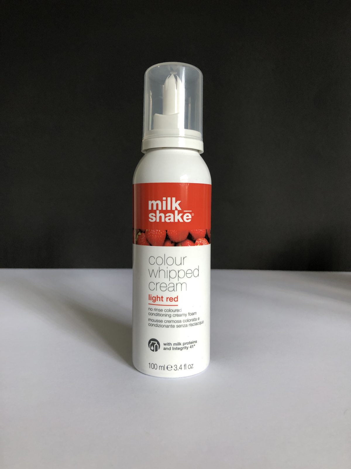 Colour Whipped Cream Light Red Milk Shake