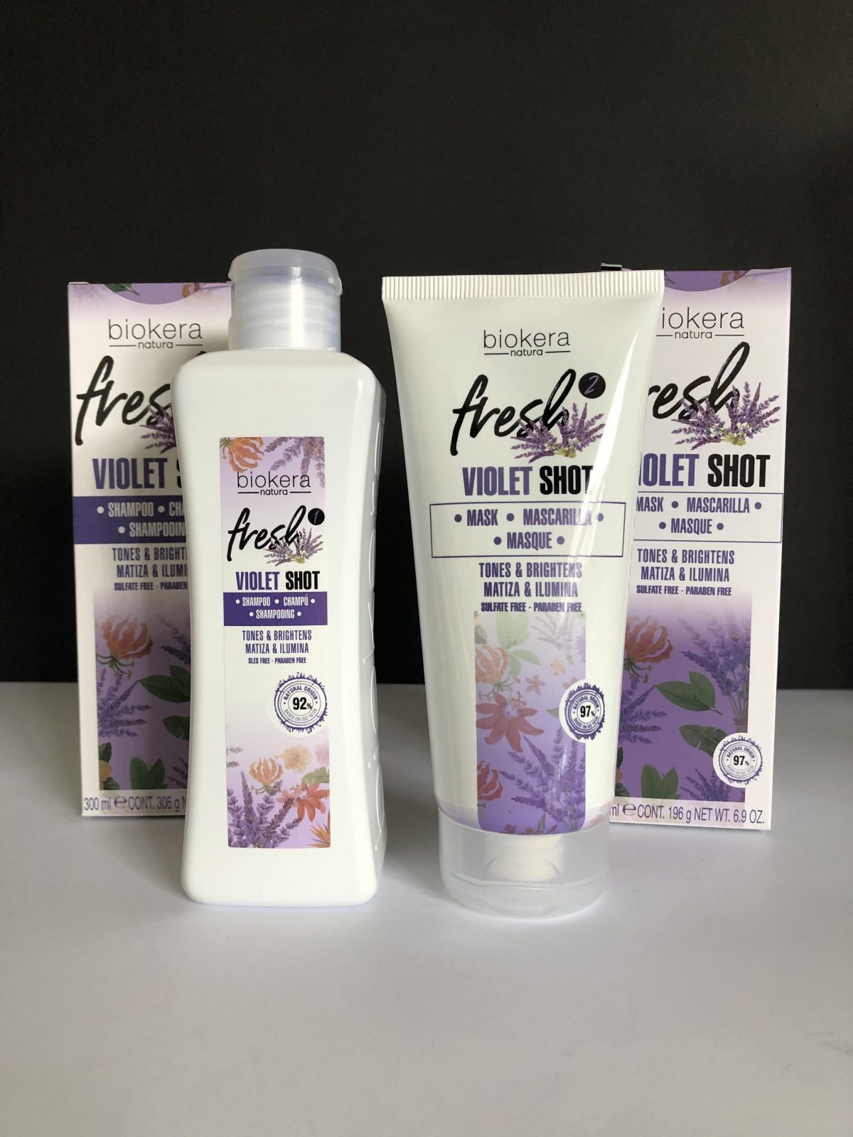 Pack Champú y Mascarilla Violet Shot Salerm - Cintia Atienzar Peluqueria