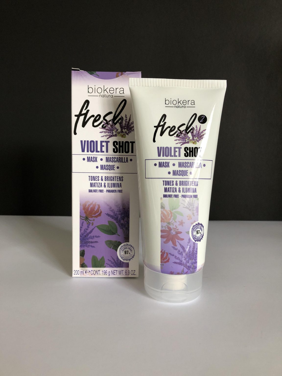 Shampooing Violet Salerm Biokera 300ml - Neutralisant Pour Cheveux Blonds/Blancs - Végétalien & Non Testé Sur Animaux