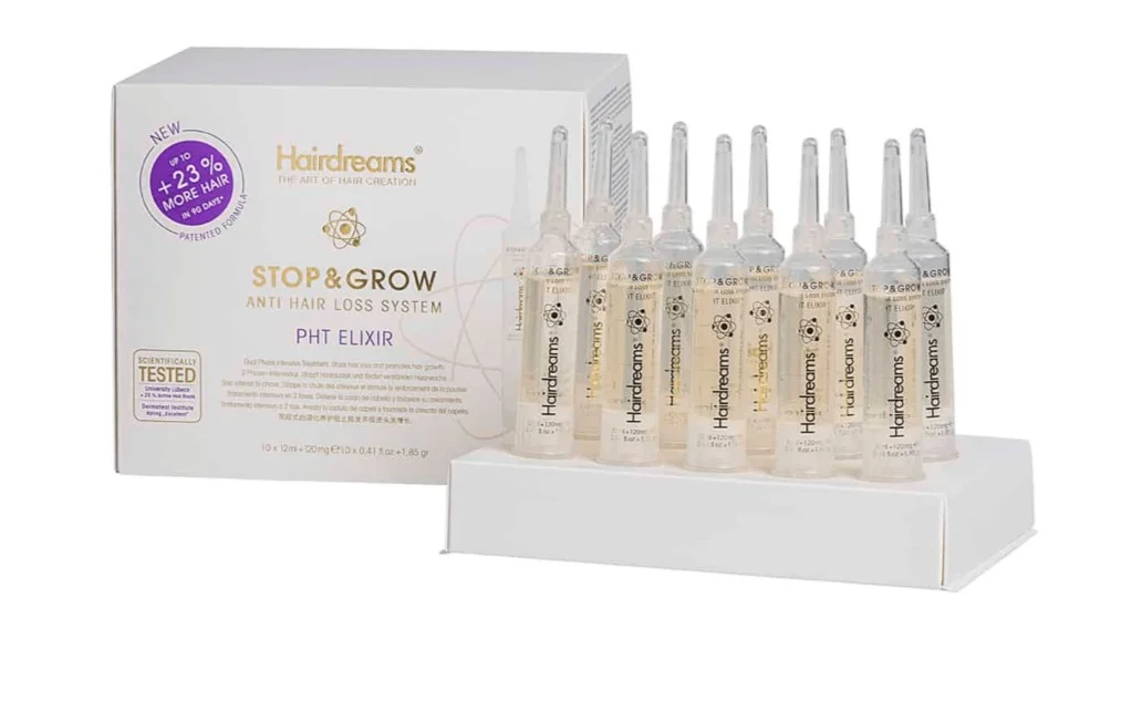 pht-stop-grow-elixir-ampollas Stop&Grow PHT Elixir Hairdreams 10×12 ml