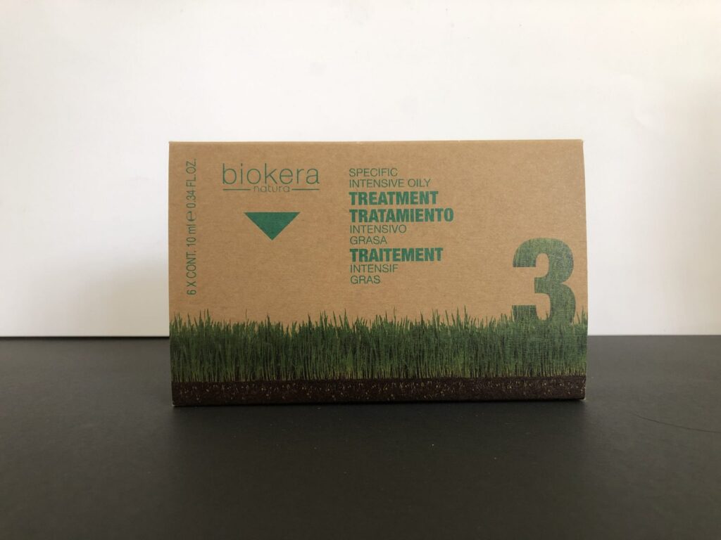 Tratamiento intensivo para cabellos grasos en formato 6x10 ml de la marca Biokera