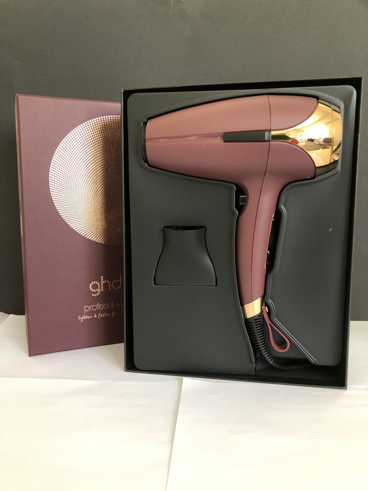 GHD Helios Secador de Pelo Profesional Color Burdeos 2200W