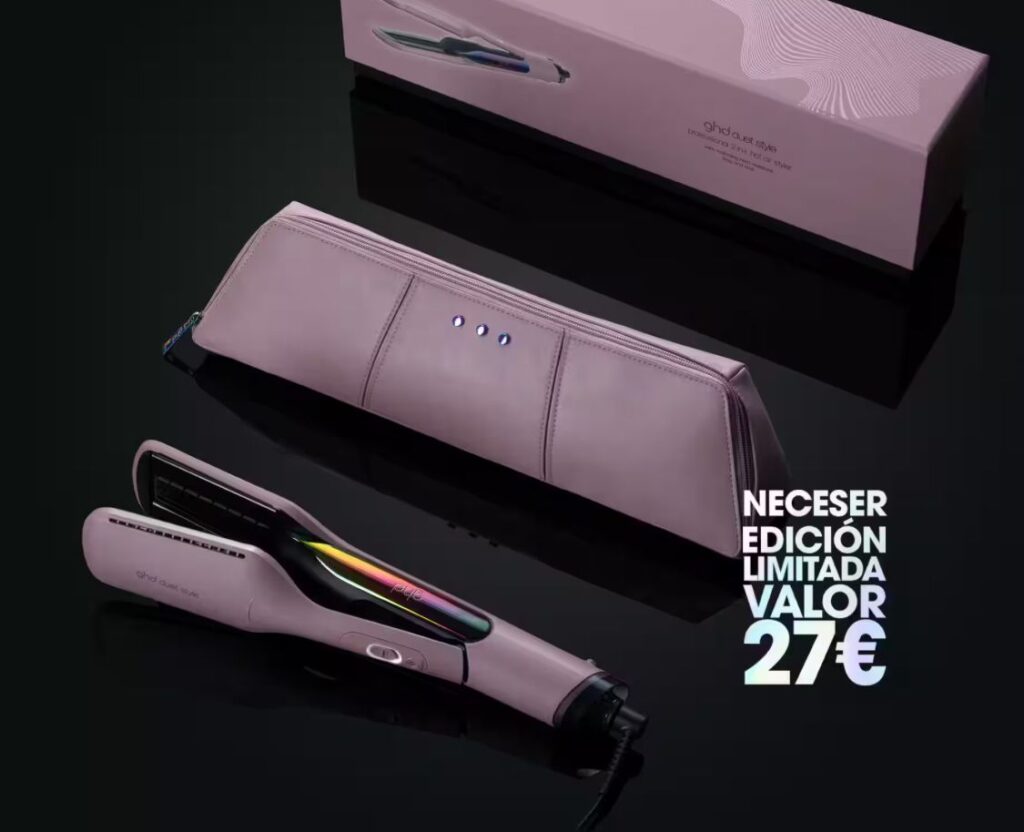 PLANCHA DE PELO DE AIRE CALIENTE 2 EN 1 GHD DUET STYLE ROSA NUDE