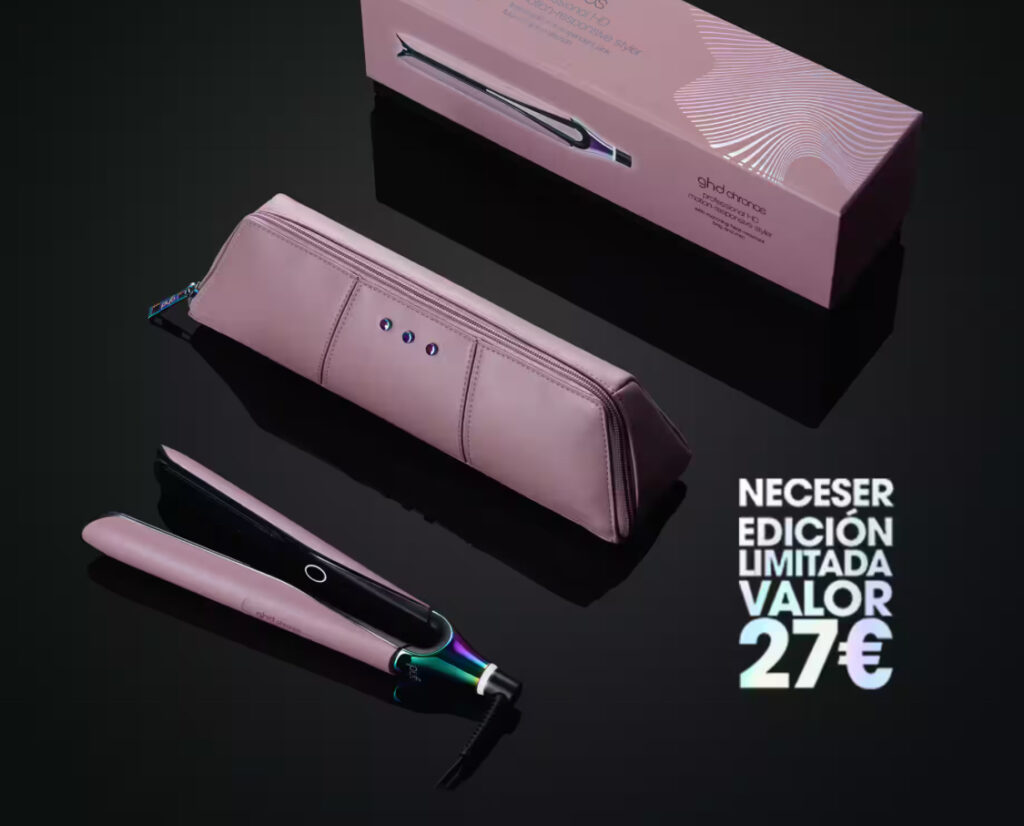 PLANCHA DE PEÑO GHD CHRONOS ROSA NUDE (Placas 26mm)