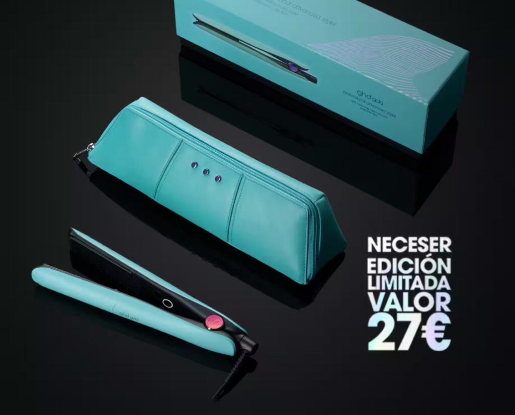 PLANCHA DE PELO GHD GOLS AZUL TURQUESA (Placas 26mm)