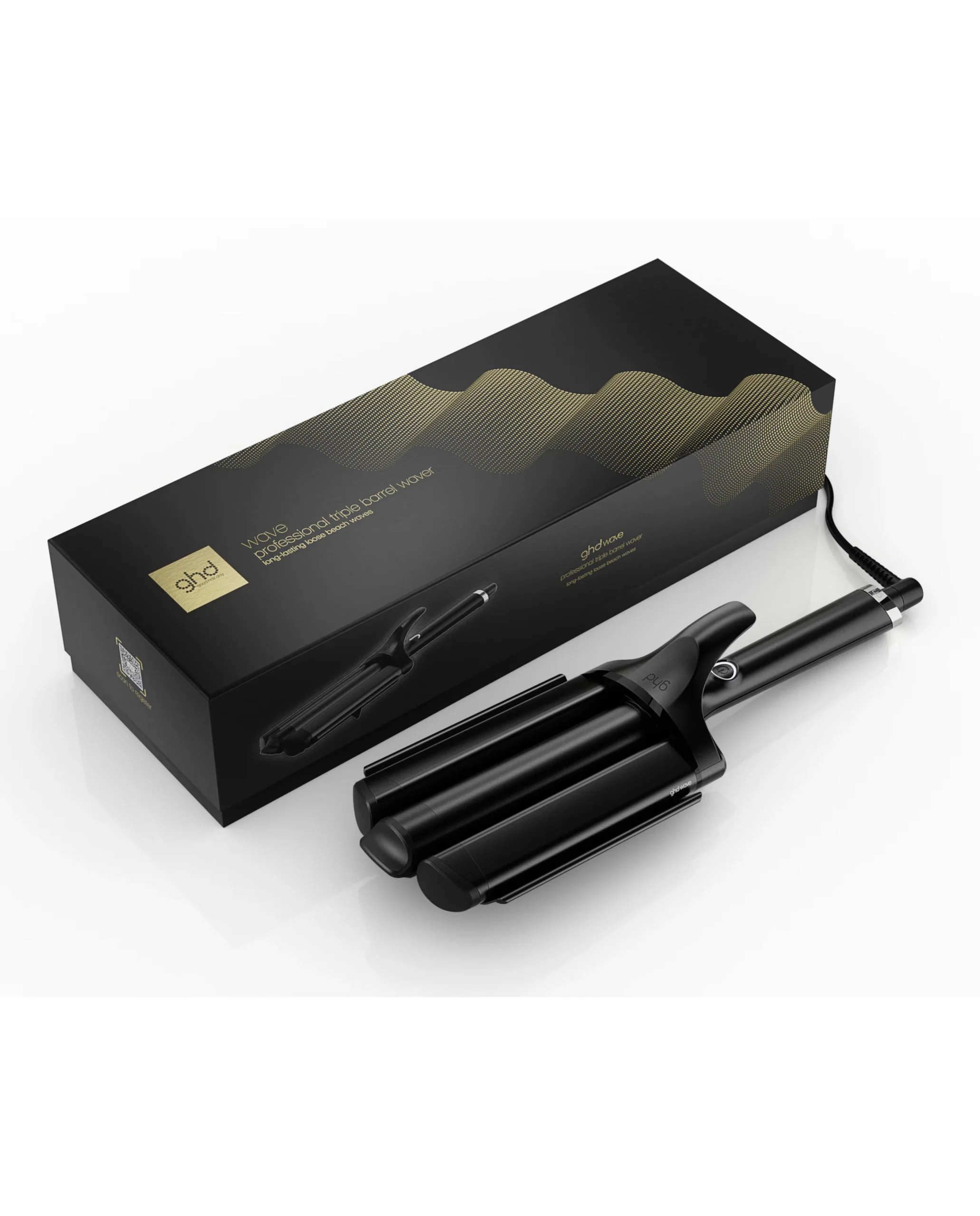 tenacilla-wave-caja Tenacilla Triple GHD Wave