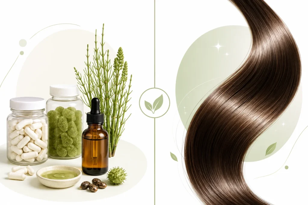 Colágeno, biotina y aceite de ricino para el pelo: ¿funcionan de verdad?